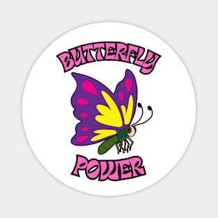 🦋 Butterfly Power – Cute Fairy Tale Fantasy Butterfly Magnet